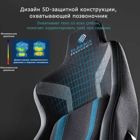 Компьютерное кресло Eureka Python II синий