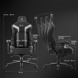 Компьютерное кресло (для геймеров) Eureka Python II, красный