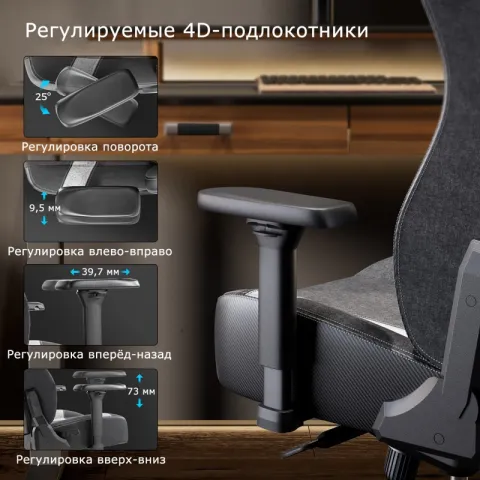 Компьютерное кресло (для геймеров) Eureka Python II, красный