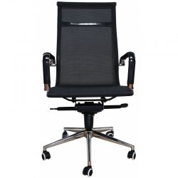 Компьютерное кресло MF-1901 черное (сетка/ткань)