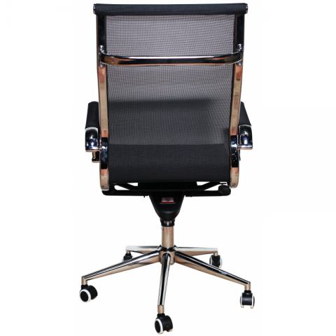 Компьютерное кресло MF-1901 черное (сетка/ткань)