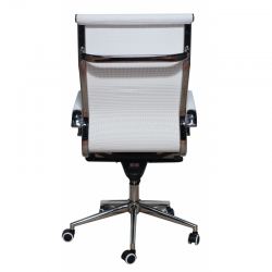 Компьютерное кресло MF-1901 белое (сетка/ткань)