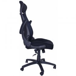 Компьютерное кресло MF-2007 черное (сетка/ткань)