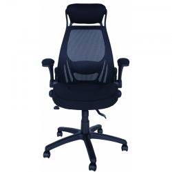 Компьютерное кресло MF-2007 черное (сетка/ткань)