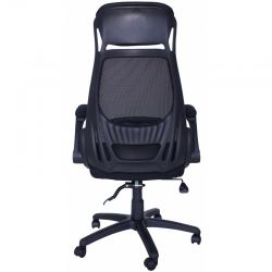 Компьютерное кресло MF-2007 черное (сетка/ткань)