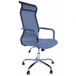 Компьютерное кресло MF-2021 серое (сетка/ткань)