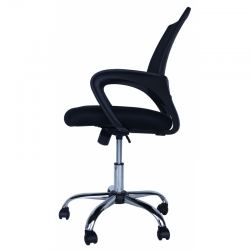 Компьютерное кресло MF-696 черное (сетка/ткань)