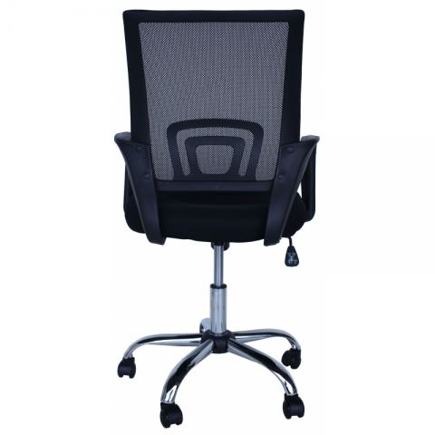 Компьютерное кресло MF-696 черное (сетка/ткань)