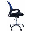 Компьютерное кресло MF-696 синие (сетка/ткань)