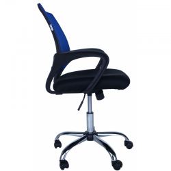 Компьютерное кресло MF-696 синие (сетка/ткань)