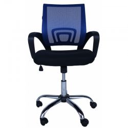 Компьютерное кресло MF-696 синие (сетка/ткань)