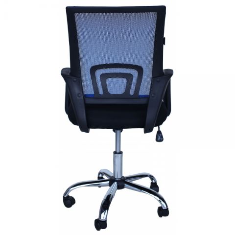 Компьютерное кресло MF-696 синие (сетка/ткань)