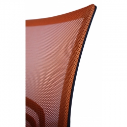 Компьютерное кресло MF-696 оранжевое (сетка/ткань)