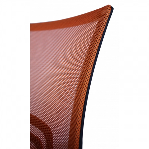 Компьютерное кресло MF-696 оранжевое (сетка/ткань)