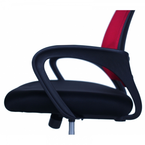 Компьютерное кресло MF-696 красное (сетка/ткань)