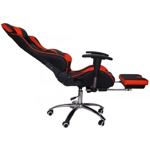 Кресло игровое MFG-6001 черное/оранжевое (экокожа)