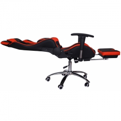 Кресло игровое MFG-6001 черное/оранжевое (экокожа)