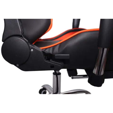 Кресло игровое MFG-6001 черное/оранжевое (экокожа)