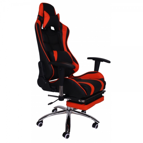 Кресло игровое MFG-6001 черное/оранжевое (экокожа)