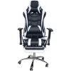 Кресло игровое MFG-6001 черное/белое (экокожа)