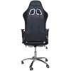 Кресло игровое MFG-6001 черное/белое (экокожа)
