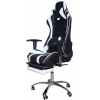 Кресло игровое MFG-6001 черное/белое (экокожа)
