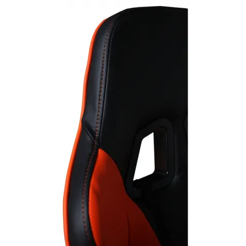 Кресло игровое MFG-6016 черное/оранжевое (экокожа)