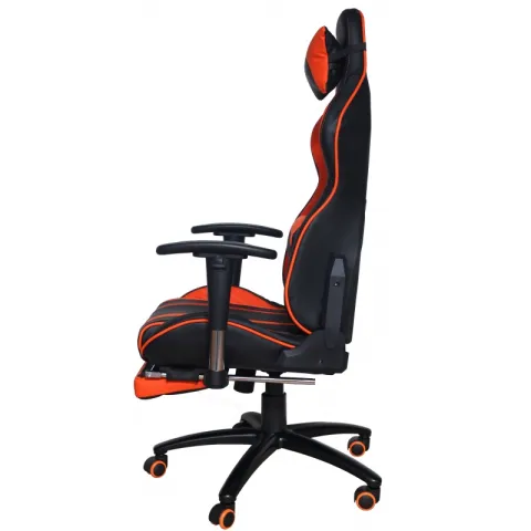 Кресло игровое MFG-6016 черное/оранжевое (экокожа)