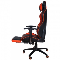 Кресло игровое MFG-6016 черное/оранжевое (экокожа)