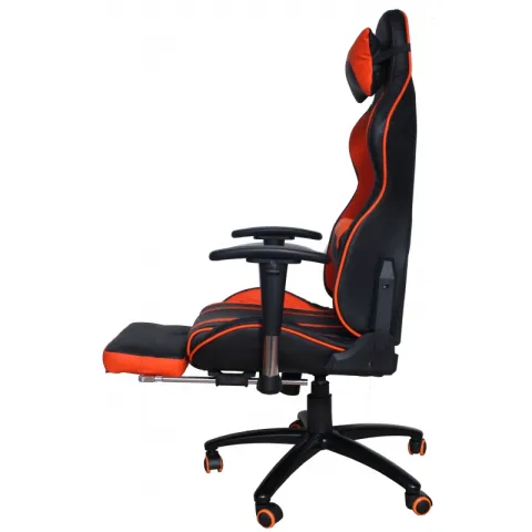 Кресло игровое MFG-6016 черное/оранжевое (экокожа)