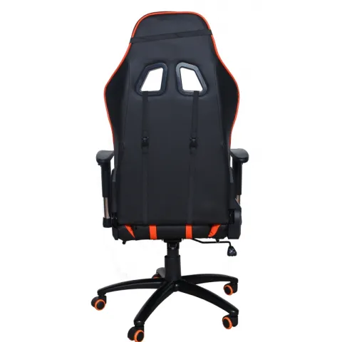 Кресло игровое MFG-6016 черное/оранжевое (экокожа)