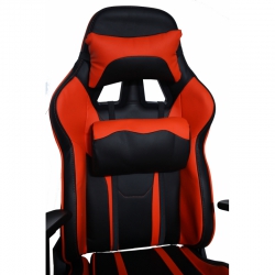 Кресло игровое MFG-6016 черное/оранжевое (экокожа)