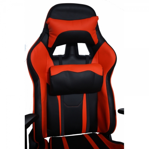 Кресло игровое MFG-6016 черное/оранжевое (экокожа)