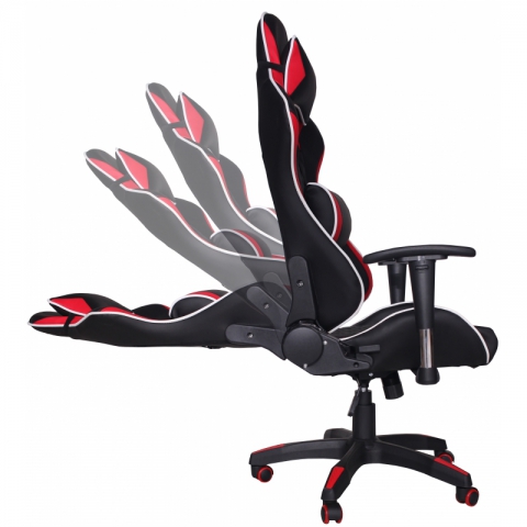 Кресло игровое MFG-6023 черное/красное (экокожа)