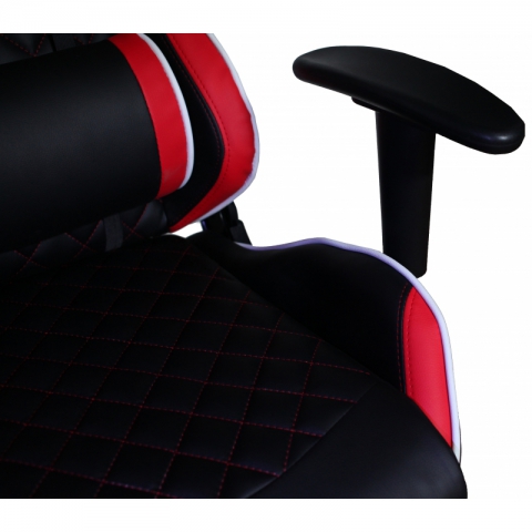 Кресло игровое MFG-6023 черное/красное (экокожа)