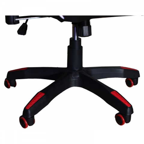 Кресло игровое MFG-6023 черное/красное (экокожа)