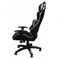 Кресло игровое MFG-6023 Черное/белое (экокожа)