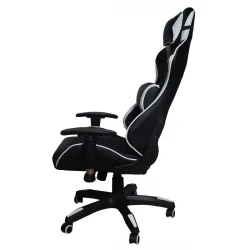 Кресло игровое MFG-6023 Черное/белое (экокожа)