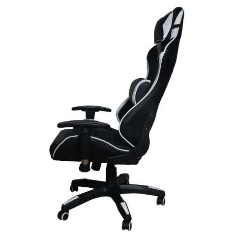Кресло игровое MFG-6023 Черное/белое (экокожа)