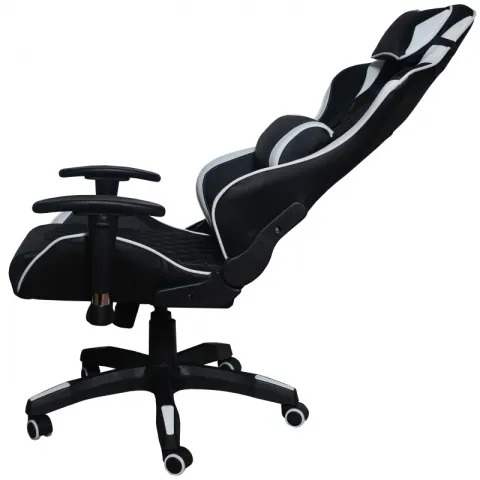 Кресло игровое MFG-6023 Черное/белое (экокожа)