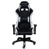 Кресло игровое MFG-6023 Черное/белое (экокожа)