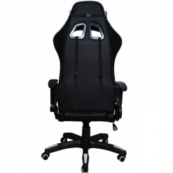 Кресло игровое MFG-6023 Черное/белое (экокожа)