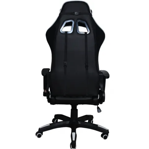 Кресло игровое MFG-6023 Черное/белое (экокожа)