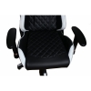 Кресло игровое MFG-6023 Черное/белое (экокожа)