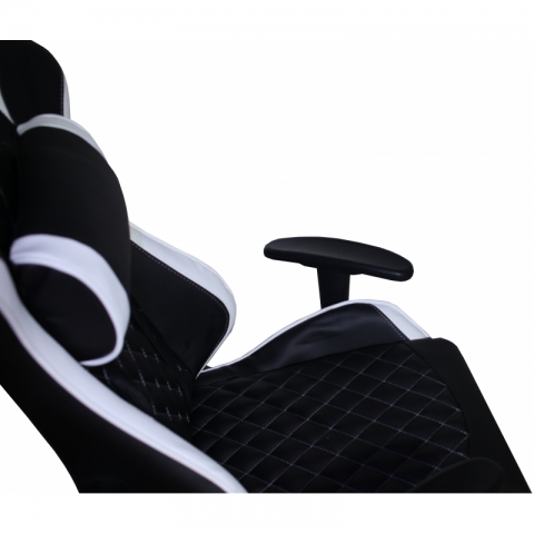 Кресло игровое MFG-6023 Черное/белое (экокожа)