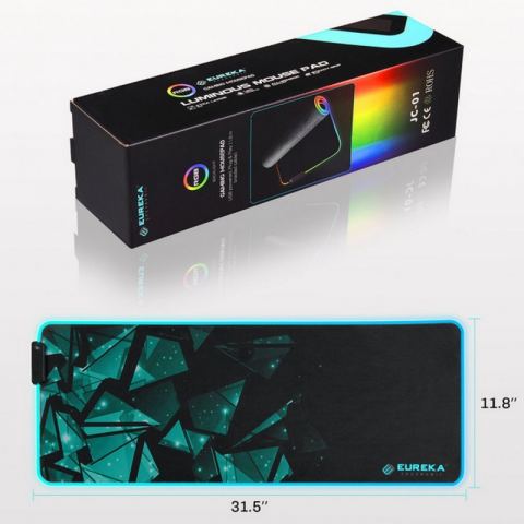 Коврик для мыши и клавиатуры с RGB-подсветкой EUREKA JC-01