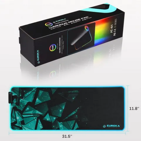 Коврик для мыши и клавиатуры с RGB-подсветкой EUREKA JC-01