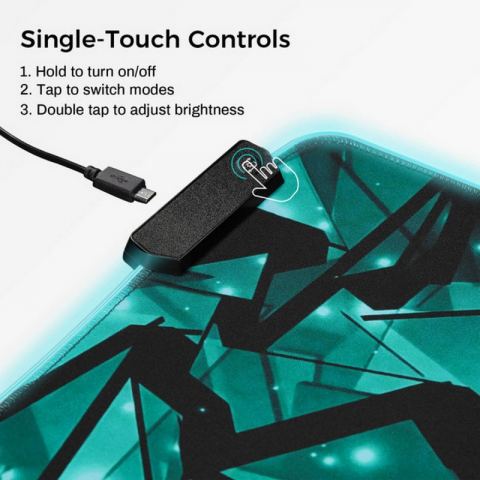 Коврик для мыши и клавиатуры с RGB-подсветкой EUREKA JC-01