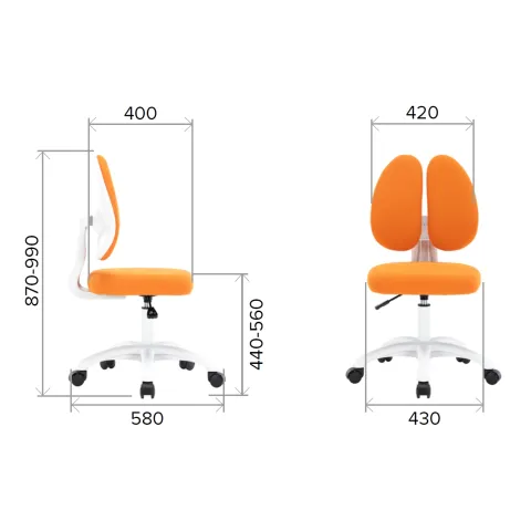 Кресло детское Everprof Kids 103 Ткань Оранжевый