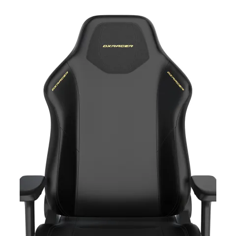 Кресло DXRacer серии Martian, LMT24LTA/NNY, размер L, экокожа, черный-желтый, электроприводы